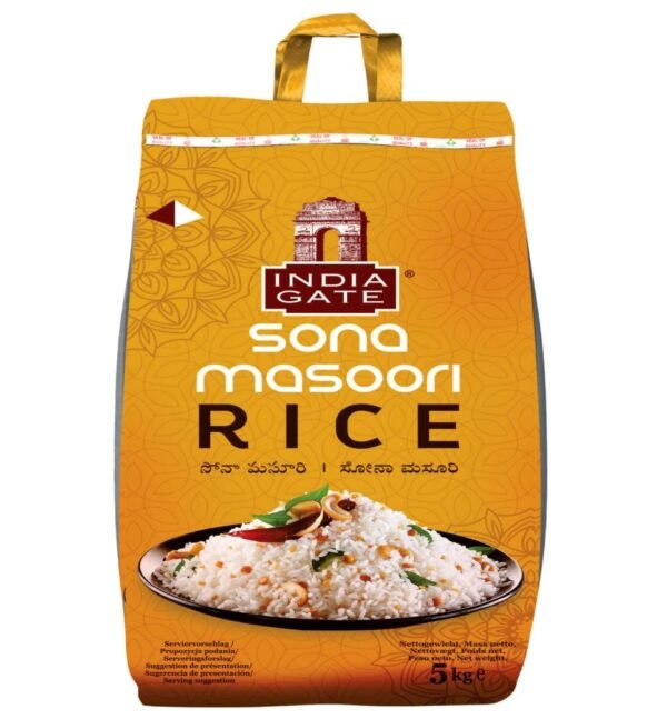 India Gate Sona Masoori Rice (5kg)